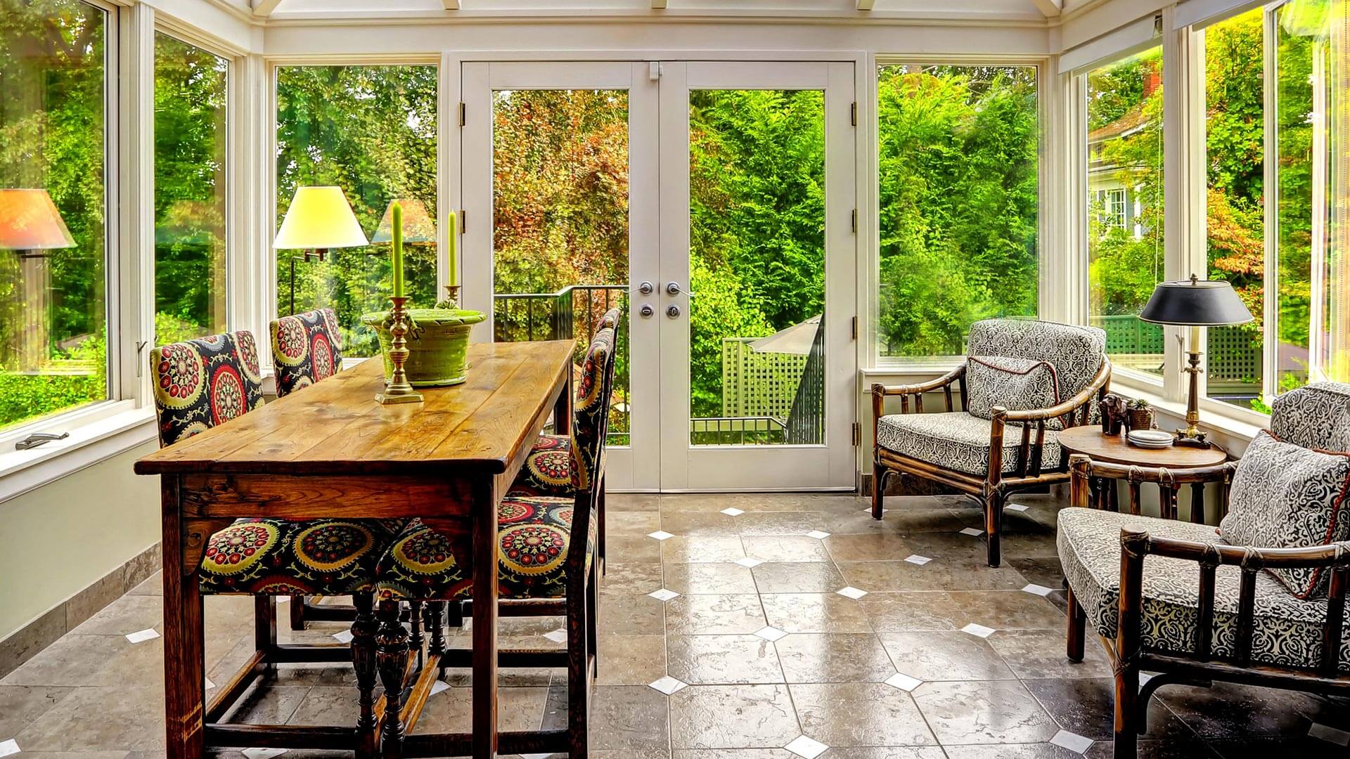 California Kitchen Room Addition Sunroom