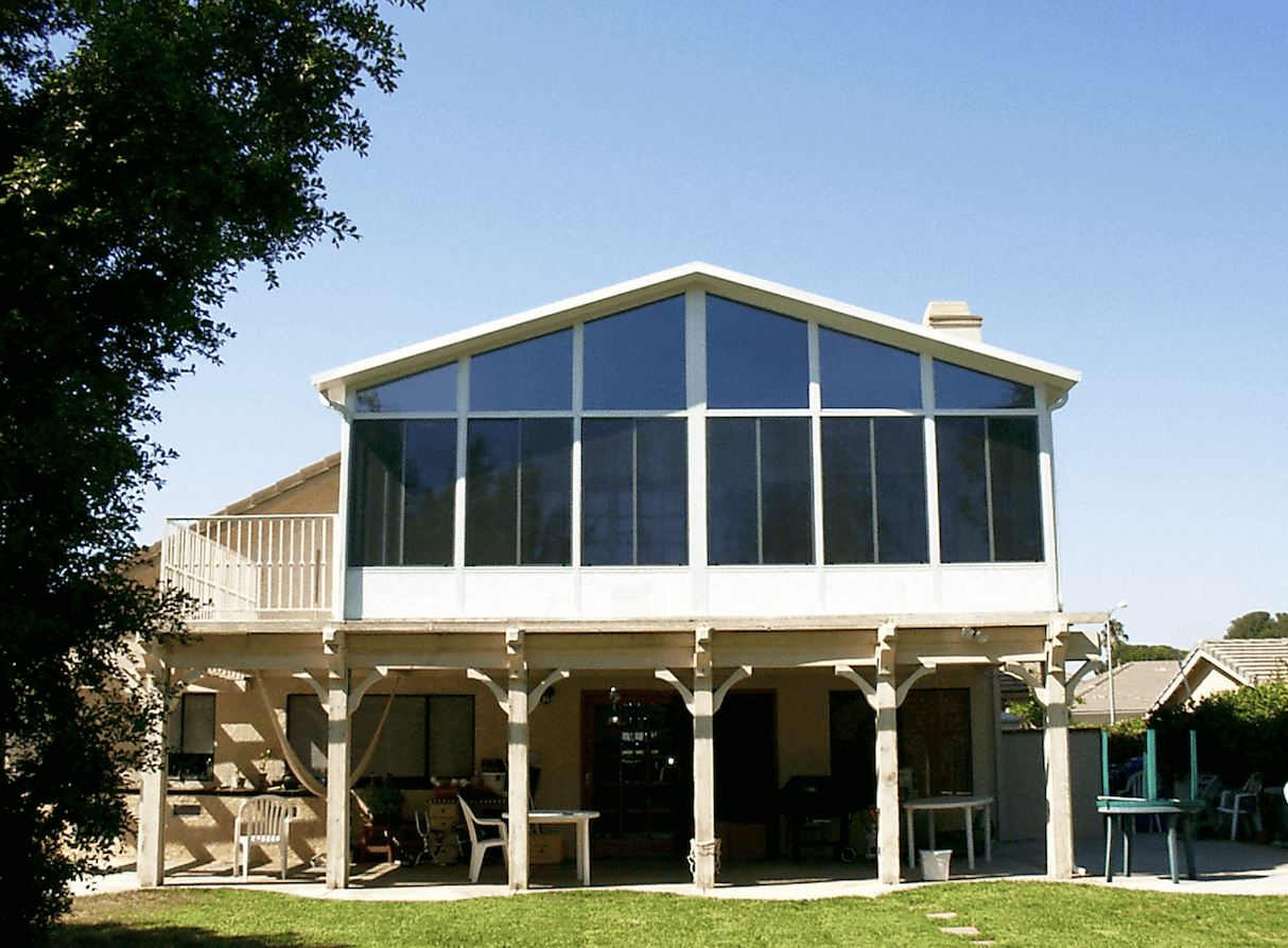 Corona, CA two story Sunroom Patio room Addition Backyard