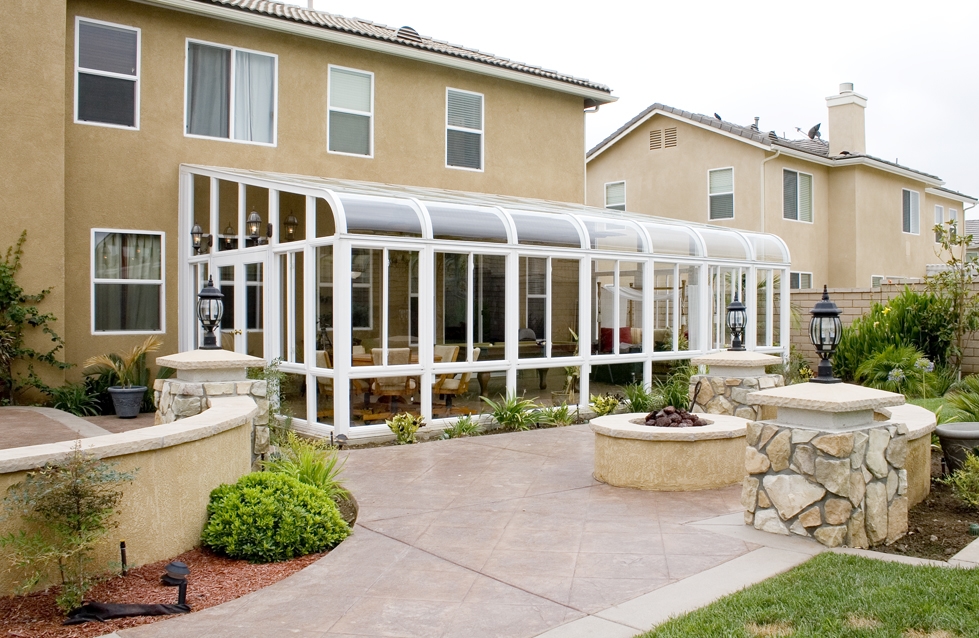 California, Curved Eave Sunroom